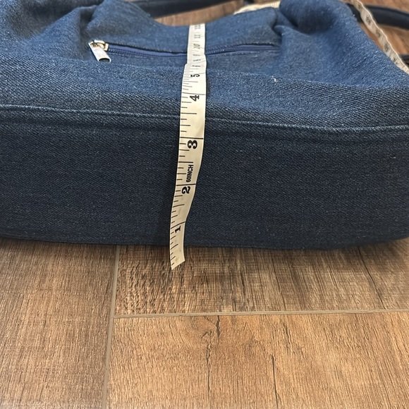 Women’s Shoulder Purse with matching zipper pouch in denim - Picture 9 of 9